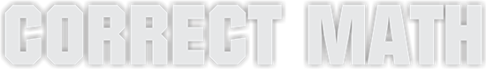 Correct Math